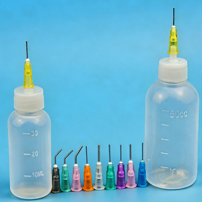 Soldering Flux Liquid - With 10 Needles Transparent Glue Bottle