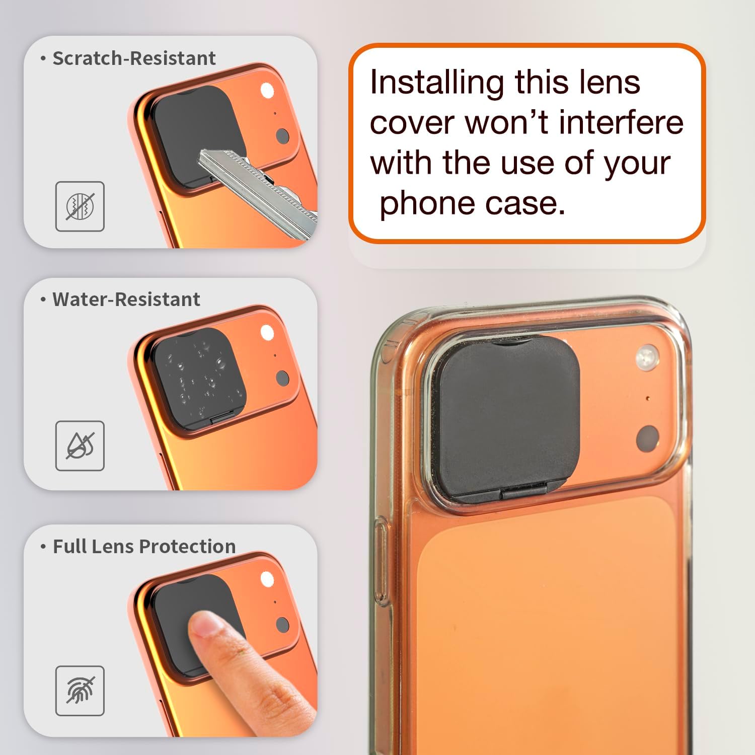 Phone Camera Lens Cover Privac - Back Cover Adhesive recension och pris