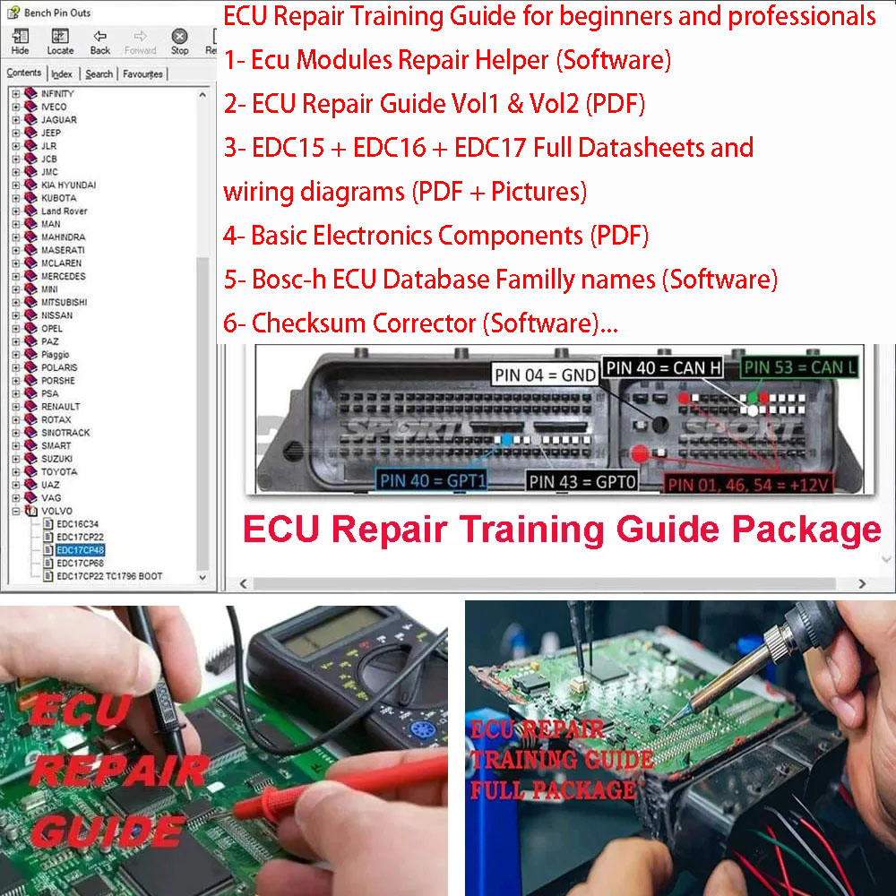 ECU Repair Training Guide ECU  - Electronics Repair Basics recension och pris