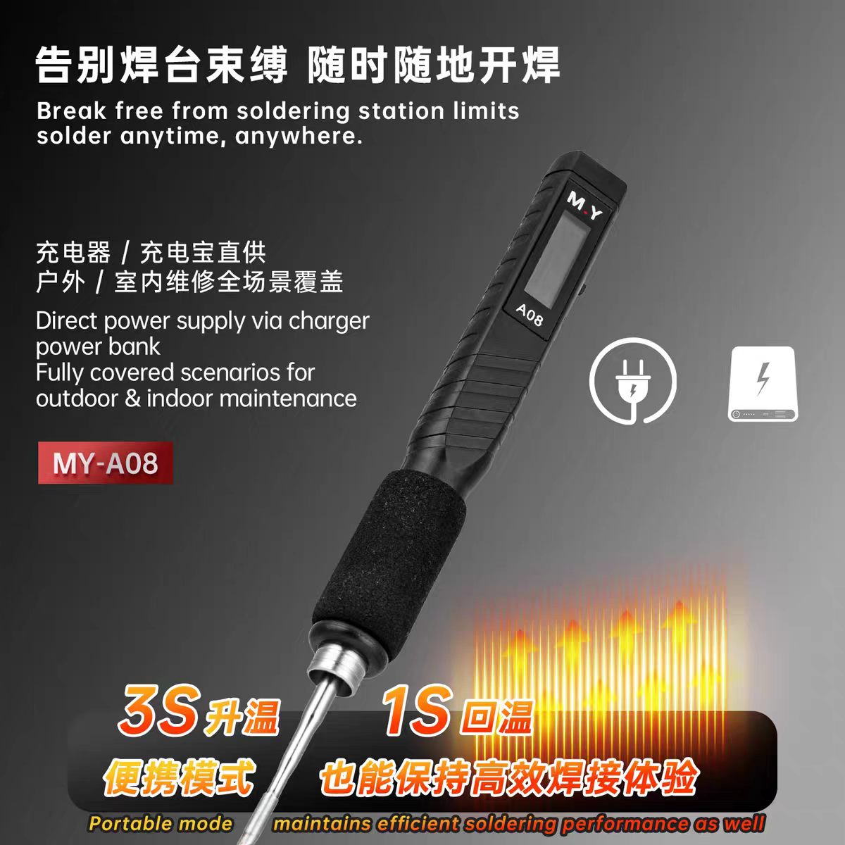 YCS MY-A08 USB-C Digital Weldi - Electronics Repair In My Area recension och pris