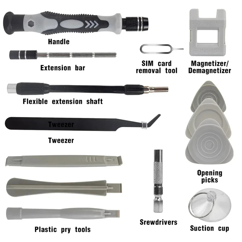 Portable 115in1 Magnetic Screw - Electronics Repair Manual recension och pris
