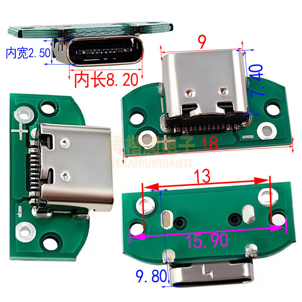 USB 3.1 Type C Female Connecto - Pcb Holder Clamp recension och pris